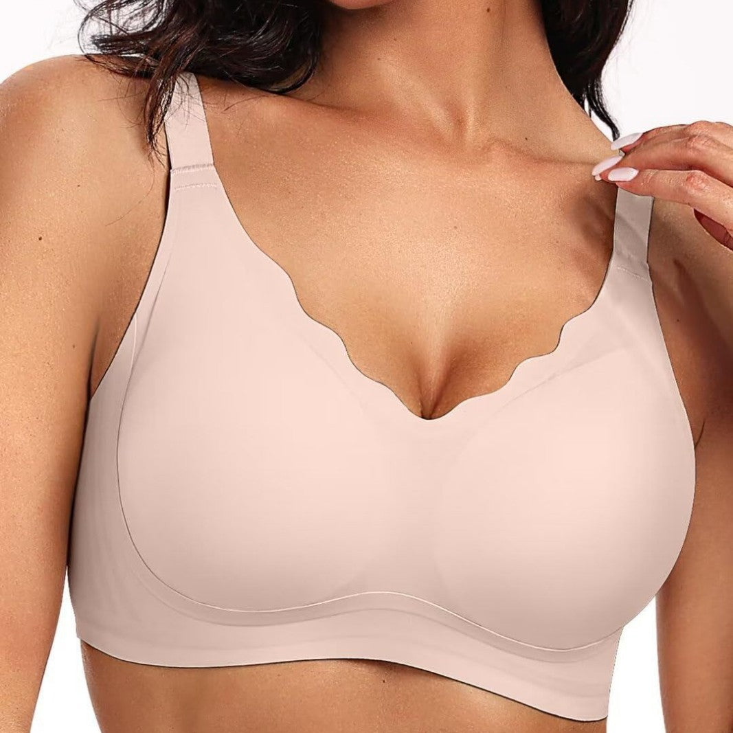 Scalloped Seamless Comfort Full Coverage Jelly Bra