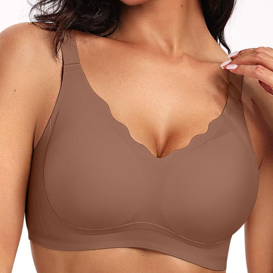 Scalloped Seamless Comfort Full Coverage Jelly Bra