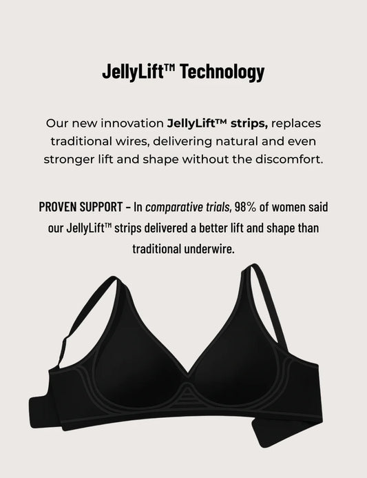 Scalloped Seamless Comfort Full Coverage Jelly Bra